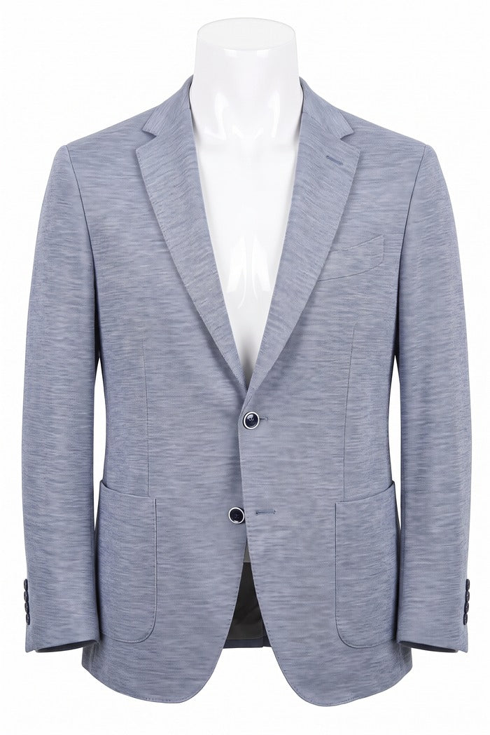 Sixty One Reda Wool & Cashmere Sport Coat, Blue – front view | Mondo Uomo, Naples, Florida