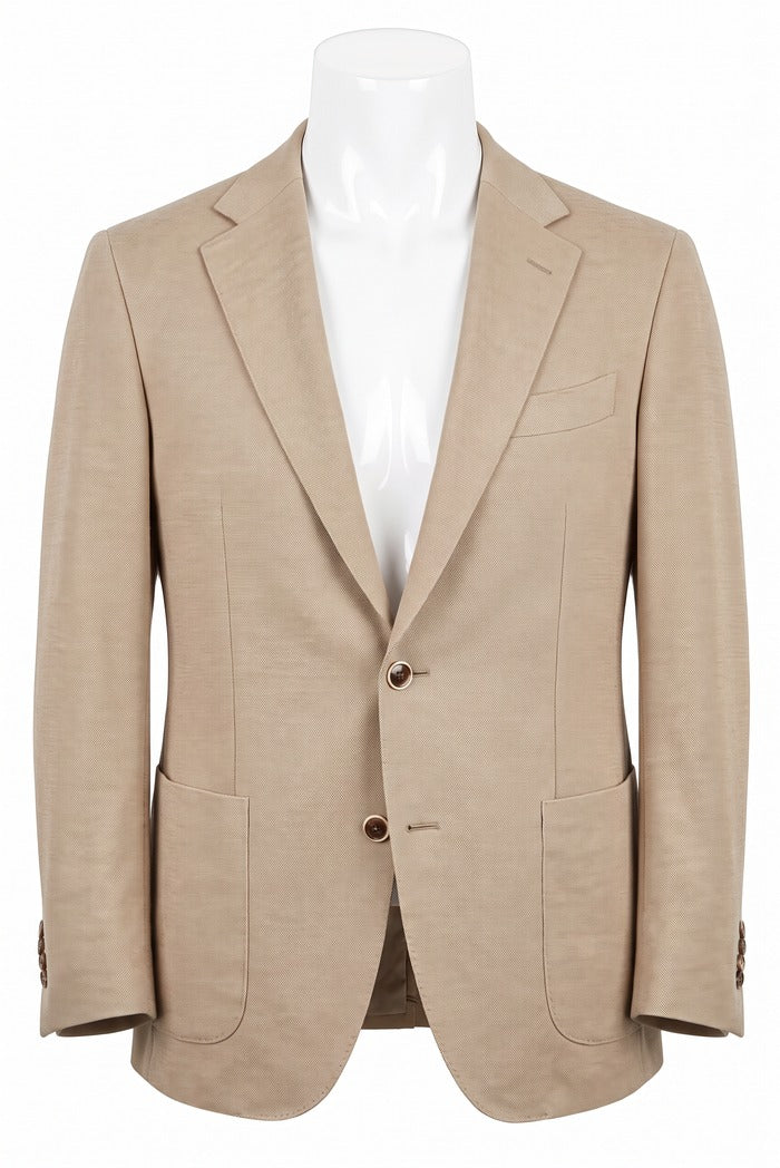 Sixty One Reda Wool & Cashmere Sport Coat, Taupe – front view | Mondo Uomo, Naples, Florida