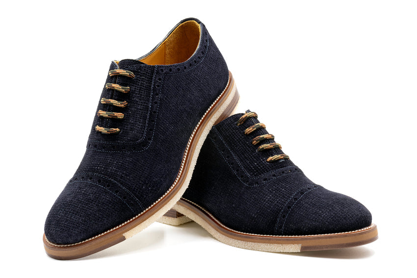 Martin Dingman Tuscan Cap Toe, NAVY – view 4