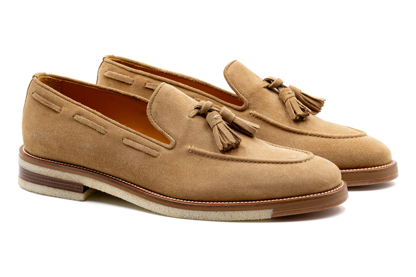 Martin Dingman Tuscan Tassel Loafer, WHEAT | Mondo Uomo Naples FL