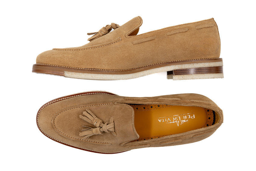 Martin Dingman Tuscan Tassel Loafer, WHEAT – view 7