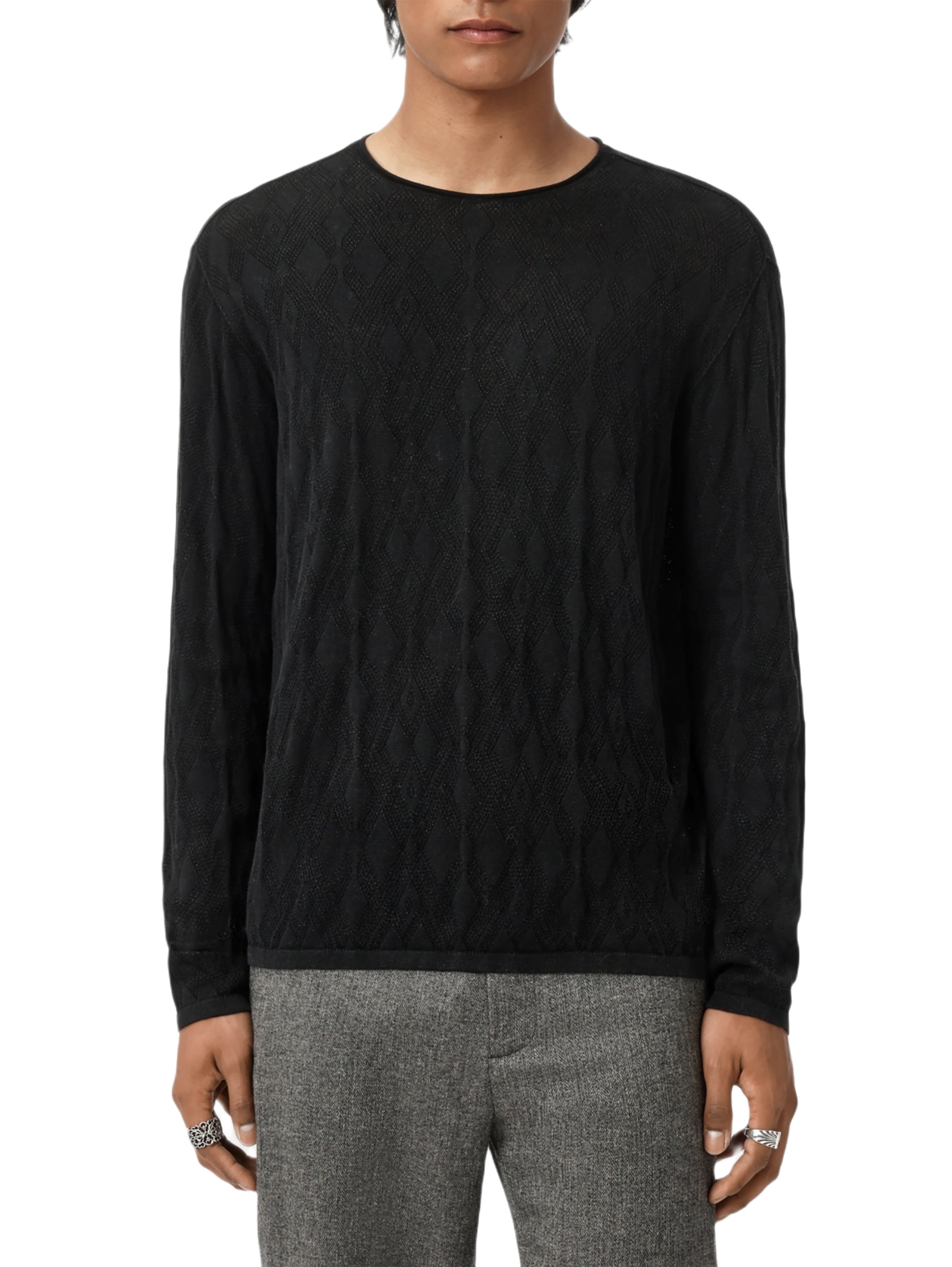 John Varvatos Textured Long Sleeve