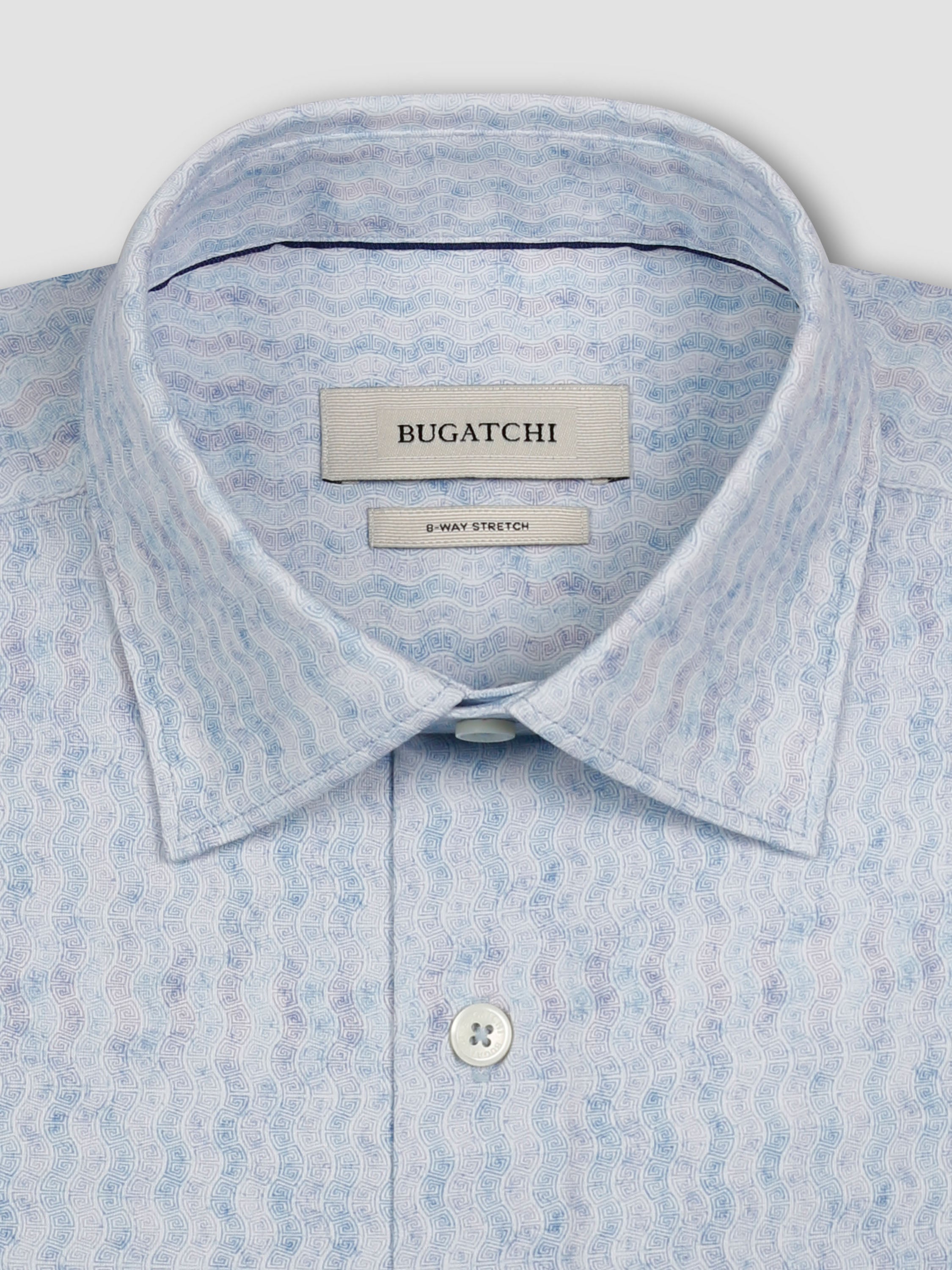 Bugatchi Ooohcotton L/S Shirt, Air Blue