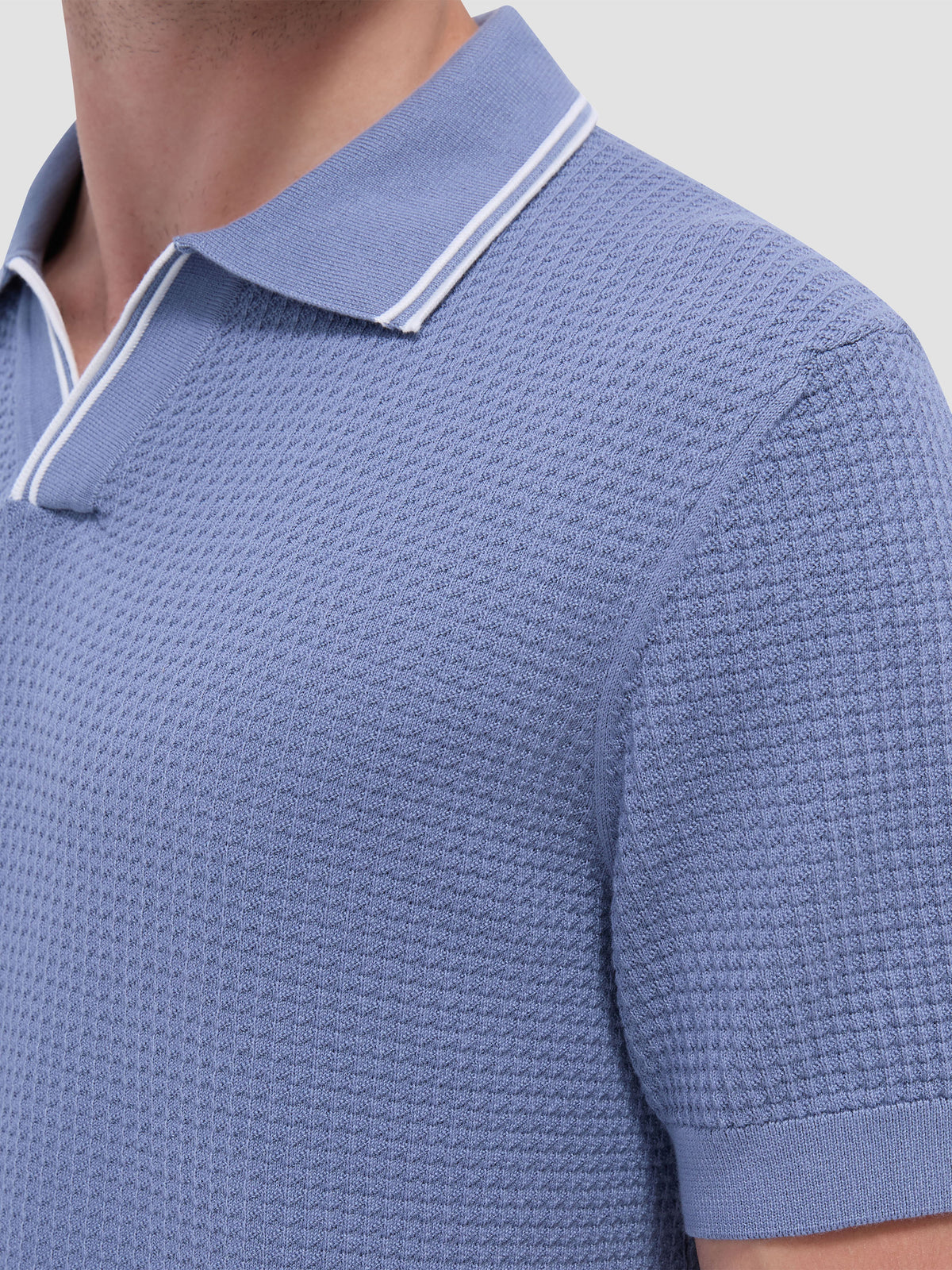 Bugatchi S/S Johnny Collar Sweater – view 3