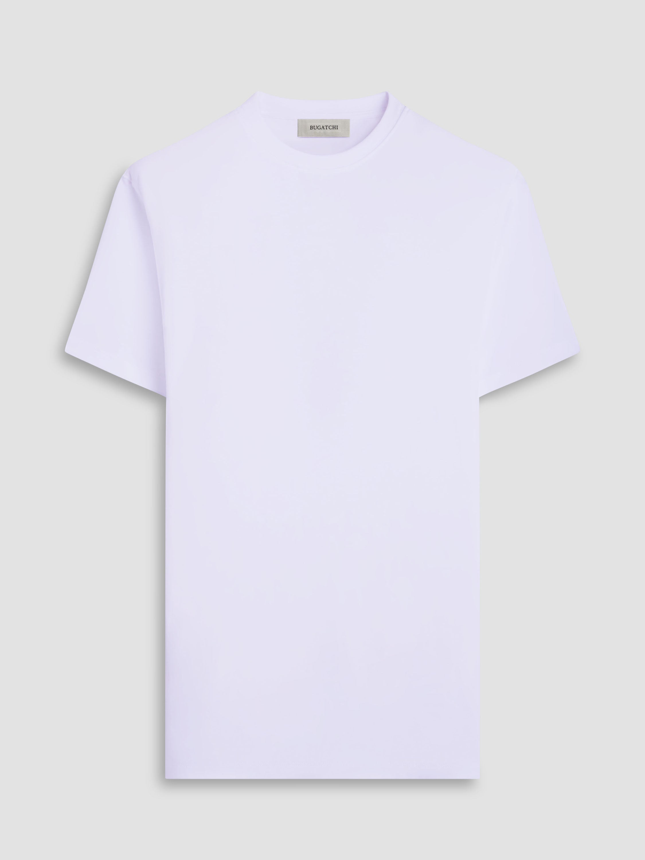 Bugatchi Men's SHORT SLEEVE HANK PIMA CREW NECK In White- Mondo Uomo