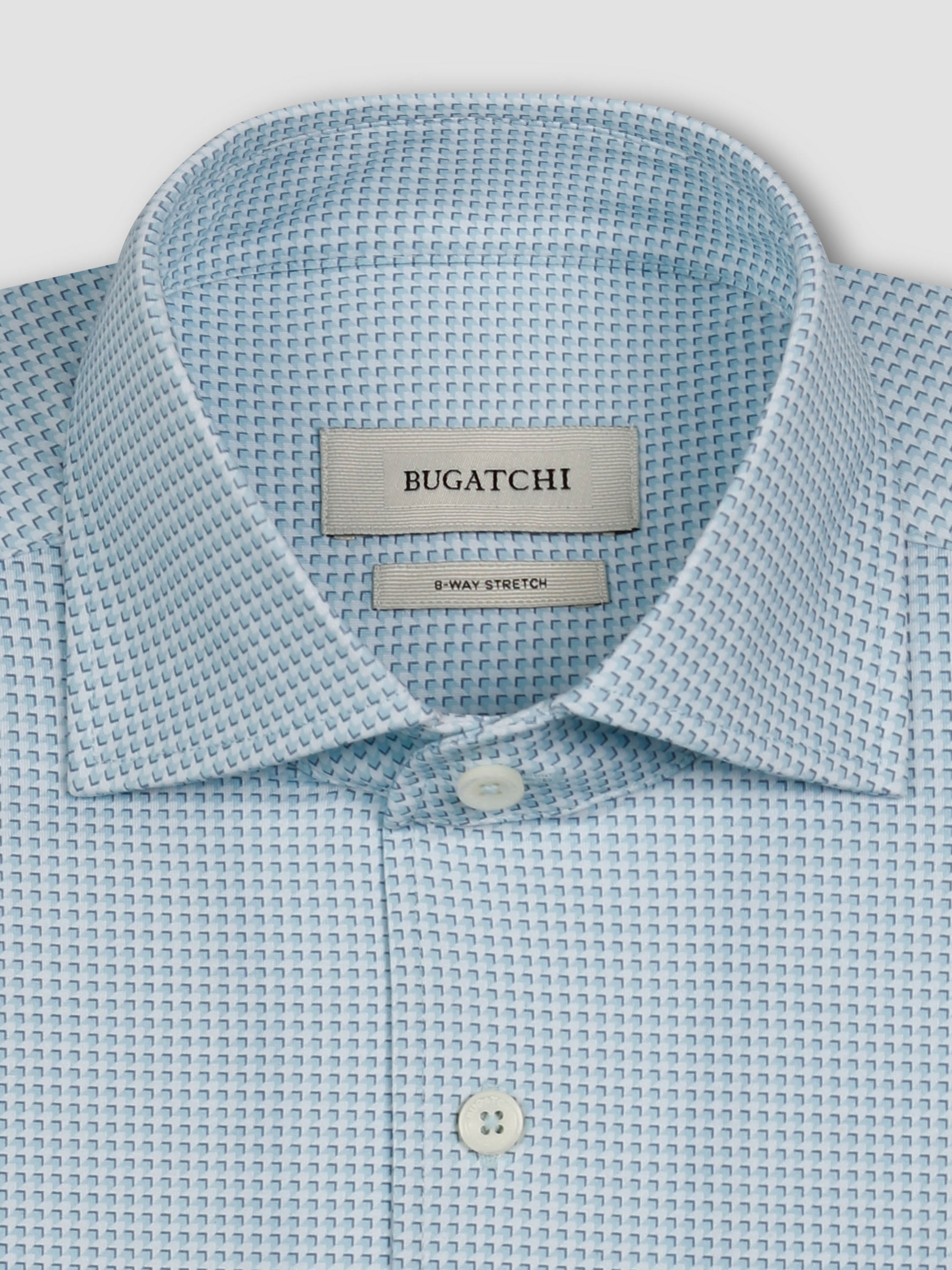 Bugatchi Ooohcotton L/S Shirt, Hazy Blue