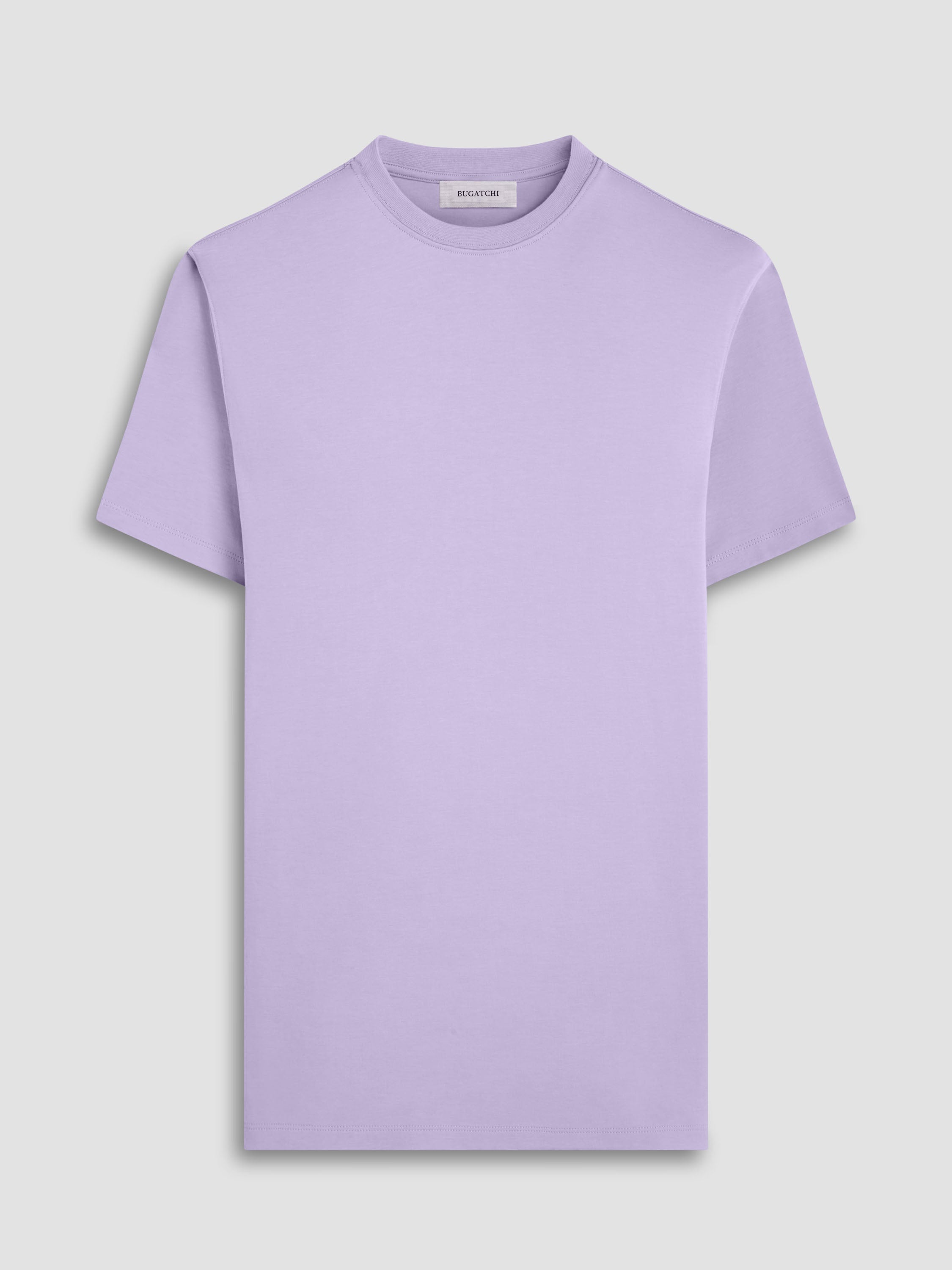 Bugatchi Men's Sort Sleeve Hank Pima Crew Neck In Lilac - Mondo Uomo