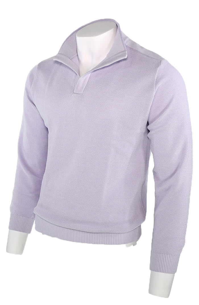 St. Croix Open Mock Crystal Stitch Sweater