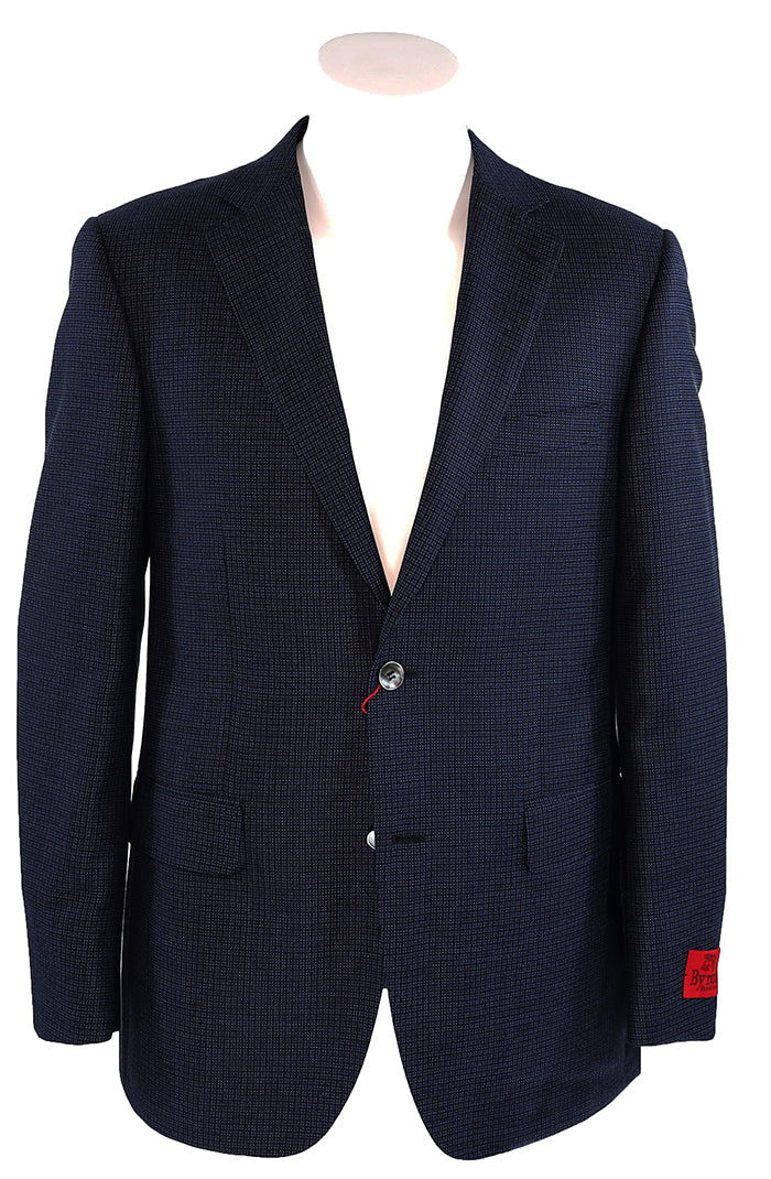 Byron Navy Mini Pattern - Men's Sports coat - 8823 - Front View - Mondo Uomo