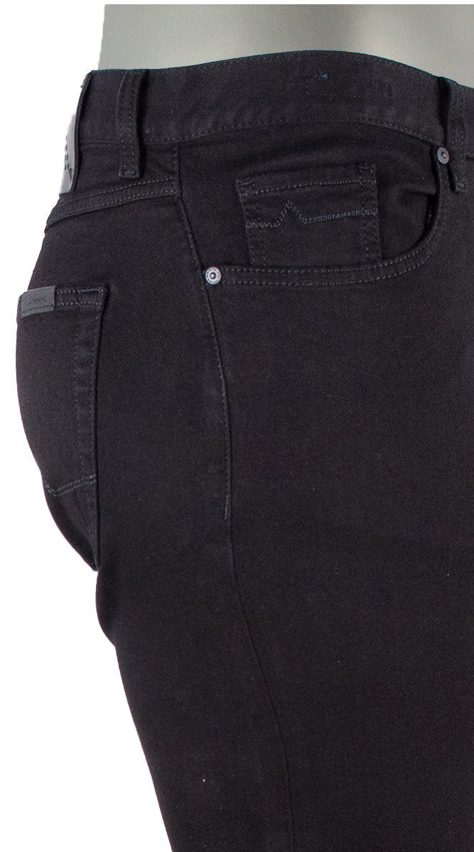 STONE DENIM SUPERFIT DUAL FX BLACK