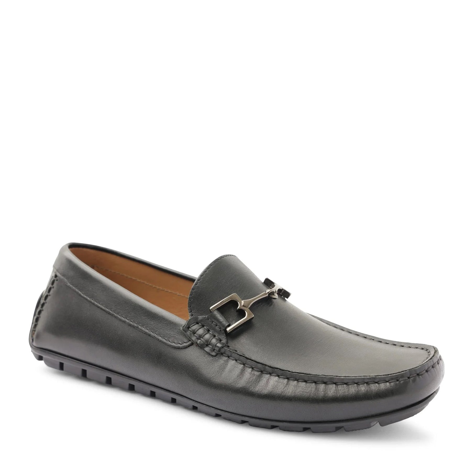 Bruno Magli Men’s Xander Driver Moccasin Loafers in Black Calf Leather and Suede – Mondo Uomo