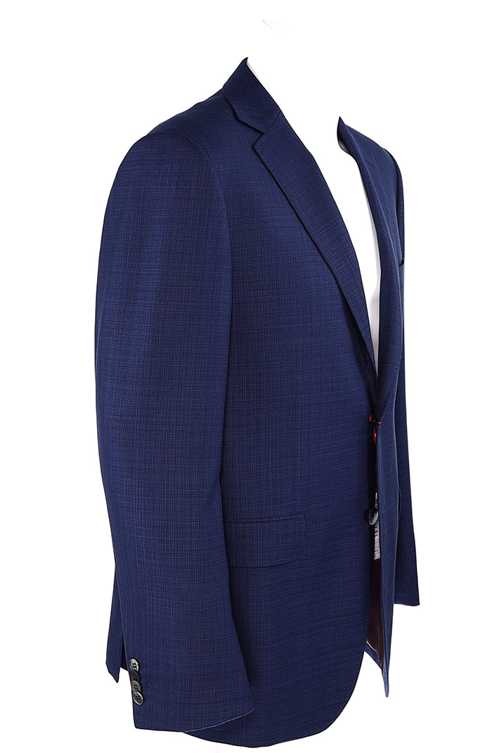 Byron Solid Navy Textured Sport Coat