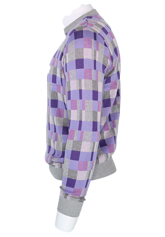 St Croix Digital Blocks Crew Neck Sweater