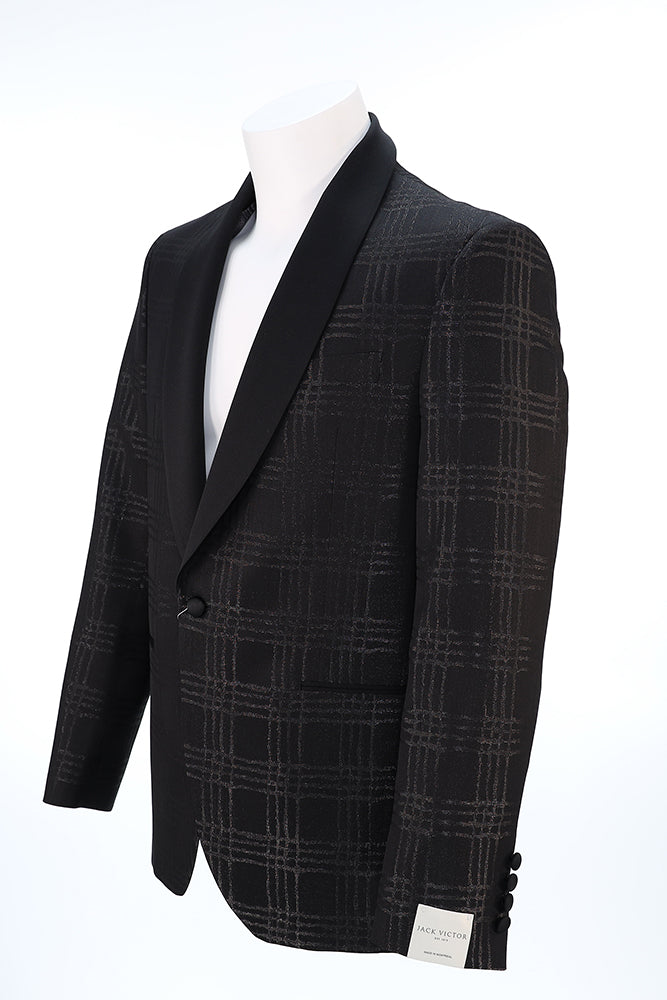 Jack Victor Black Tartan Dinner Jacket