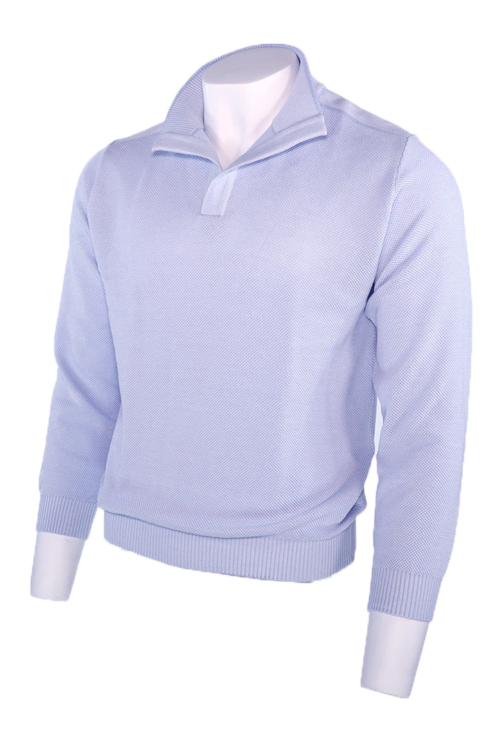 St. Croix Open Mock Crystal Stitch Sweater