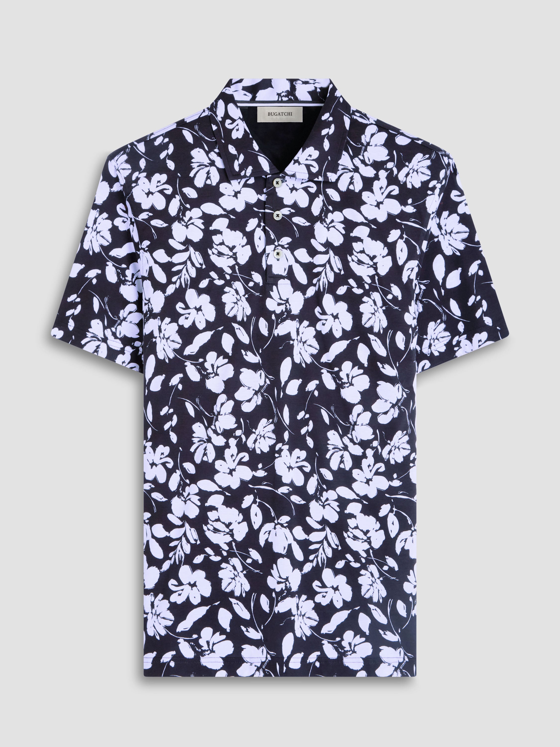 S/S Bugatchi Hendrix Digital Polo