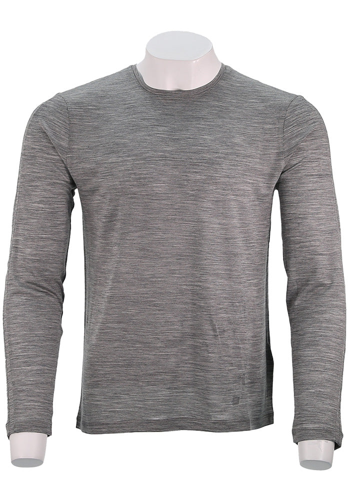 John Varvatos - Long Sleeve Crew - Med Grey - Mondo Uomo - Front View - K4174W25