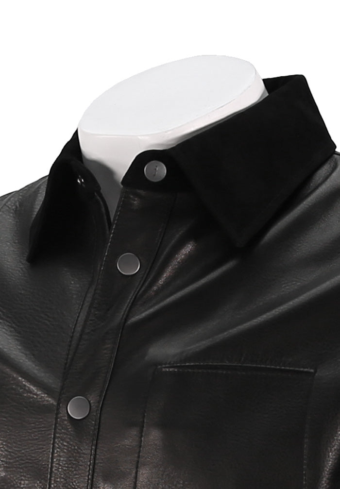 John Varvatos - Delancey Jacket - Black - Collar View - Mondo Uomo - L1654W25