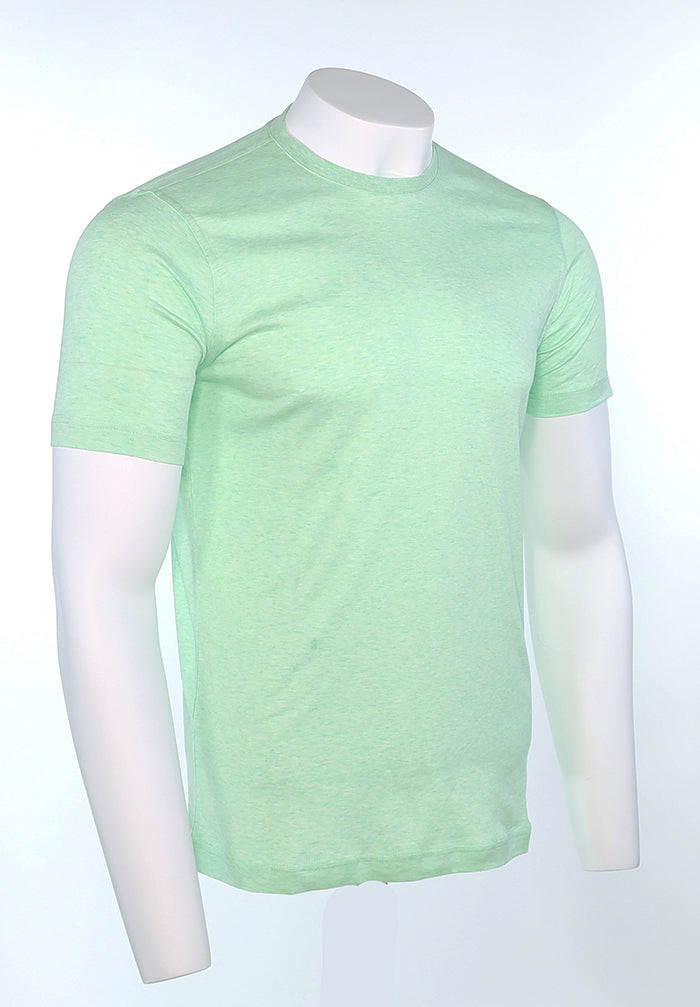Raffi Aqua Cotton Lafayette Crew Neck Tee in Mint – view 3 #Color_Mint