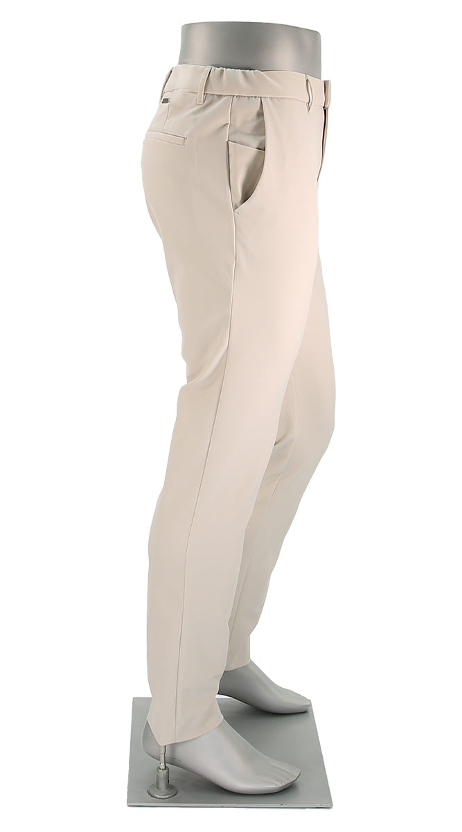 Alberto Slim Performance Move Pant Off White Sde View - Mondo Uomo