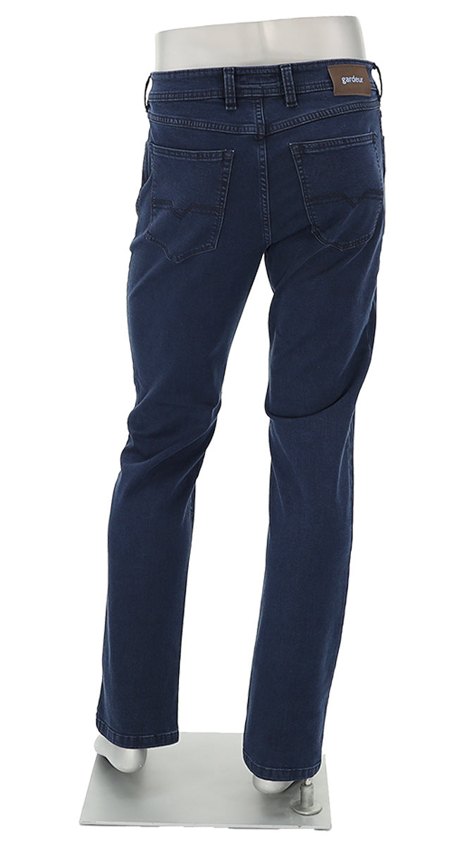 Gardeur Bradley Men’s Regular Fit Dark Blue Jeans Back View 471991-Bradley