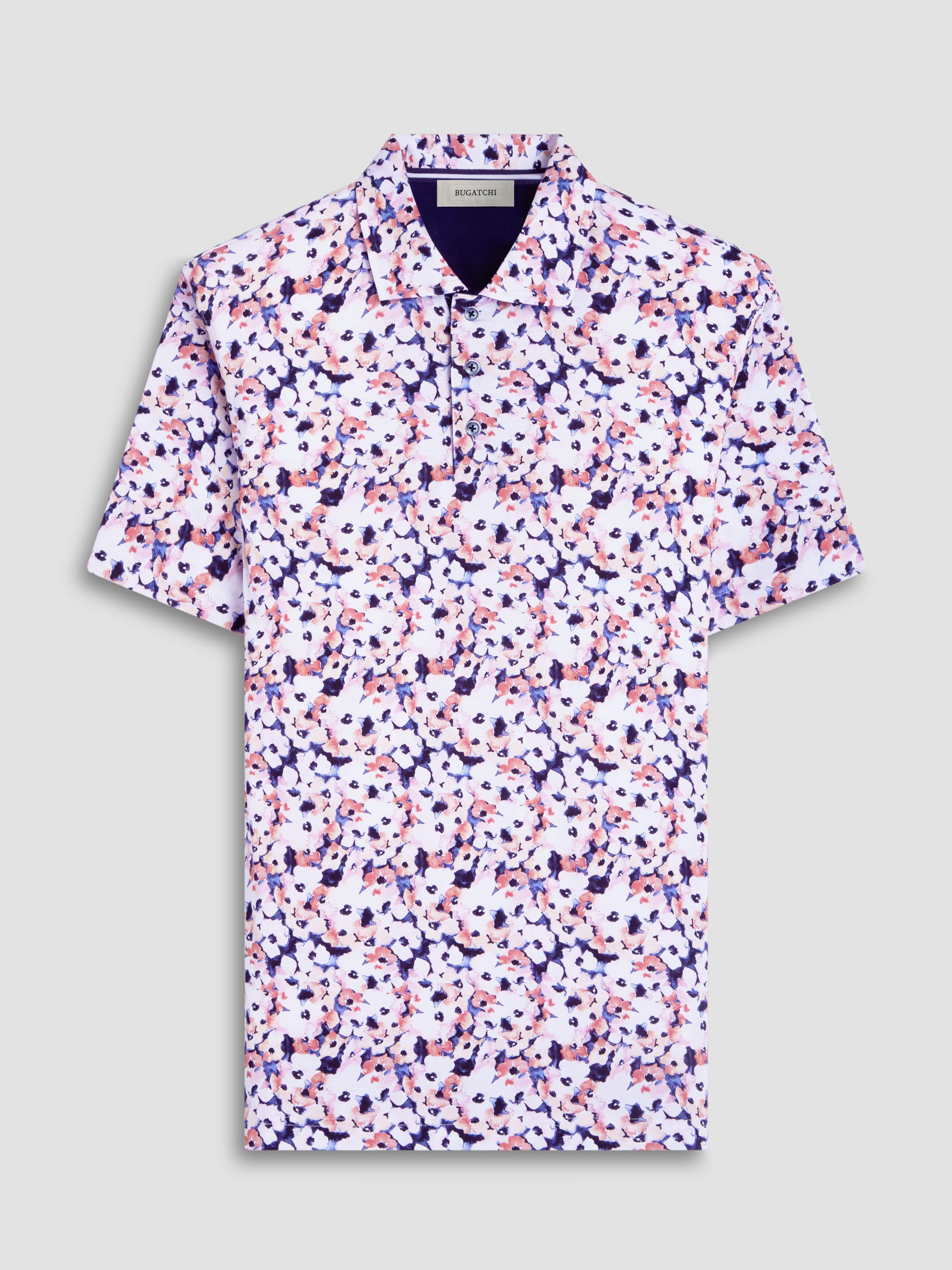 S/S Bugatchi Hendrix Digital Polo