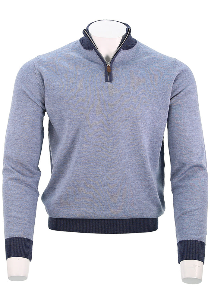 Stenstroms Textured Merino Half Zip