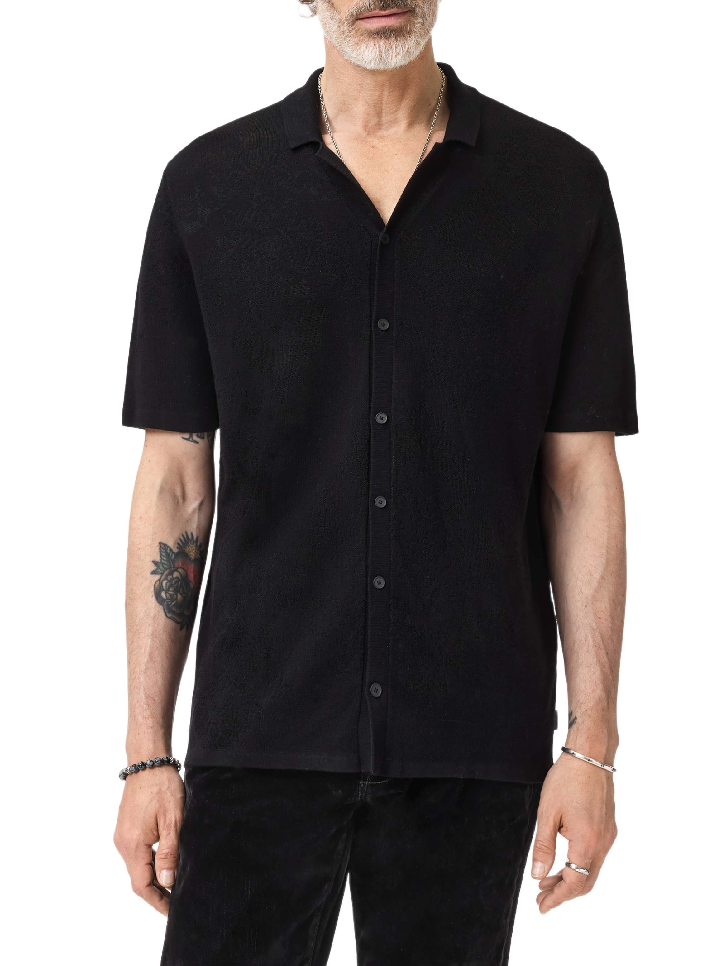 John Varvatos S/S Shirt, Black