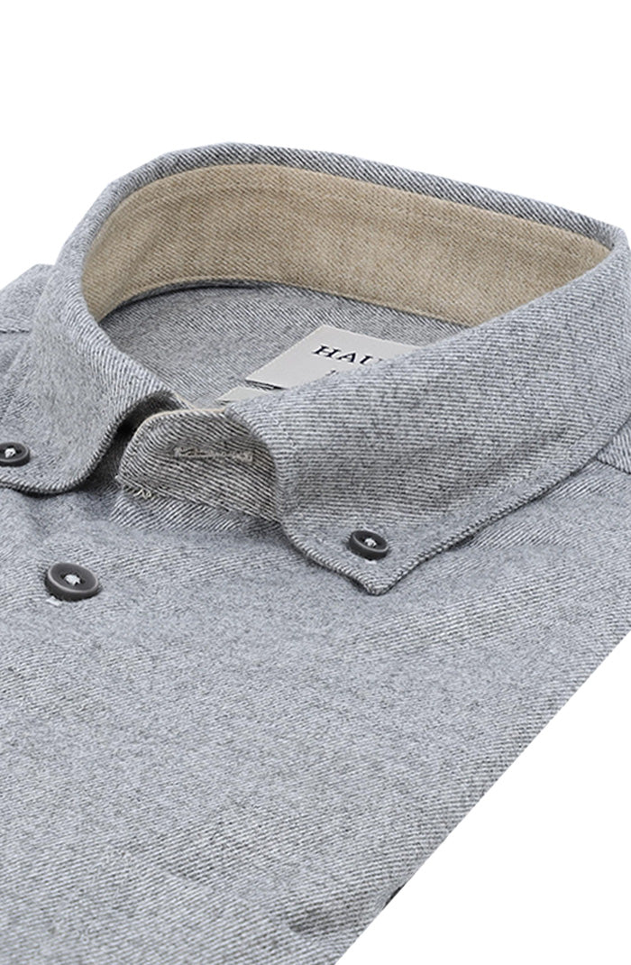 Haupt Long Sleeve Flannel | Light Gray