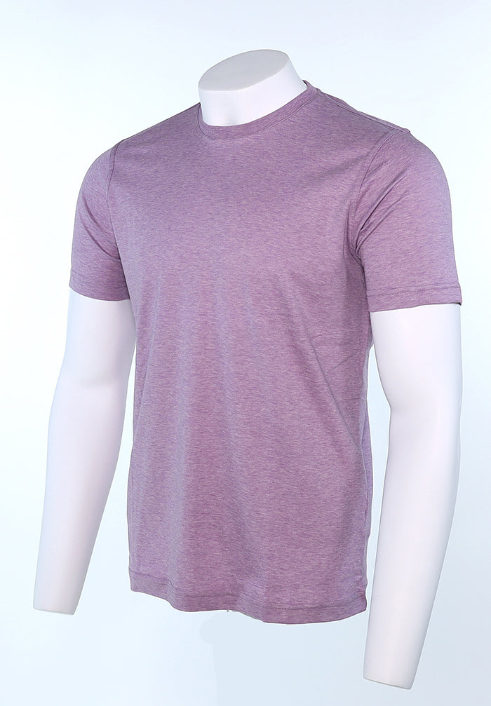 Raffi Aqua Cotton Lafayette Crew Neck Tee in Lilac – view 2 #Color_Lilac