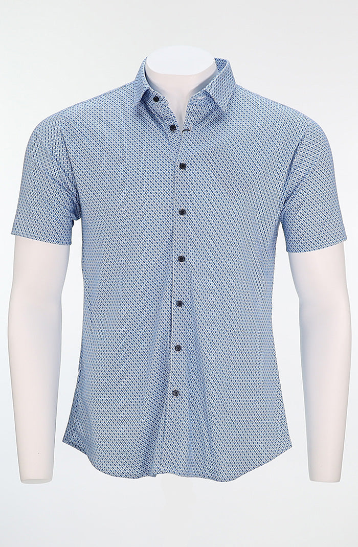 Desoto Short Sleeve Shirt Blue Square