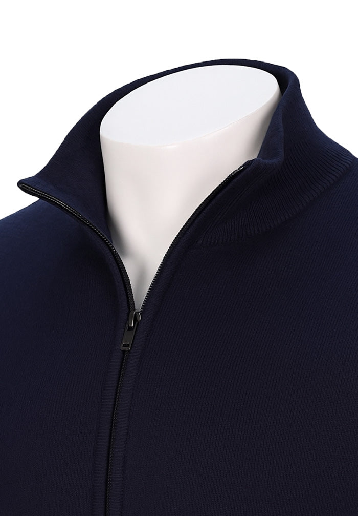 St. Croix Long Sleeve Zip Mock, Deep Navy