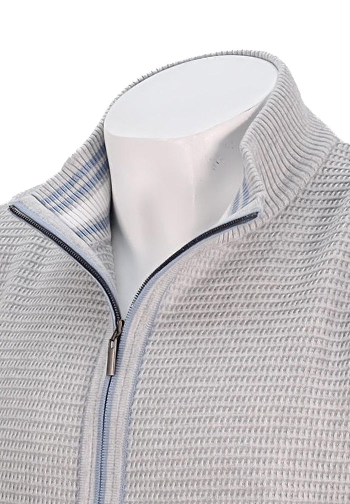 St. Croix Full Zip Vest, LT GREY MARL