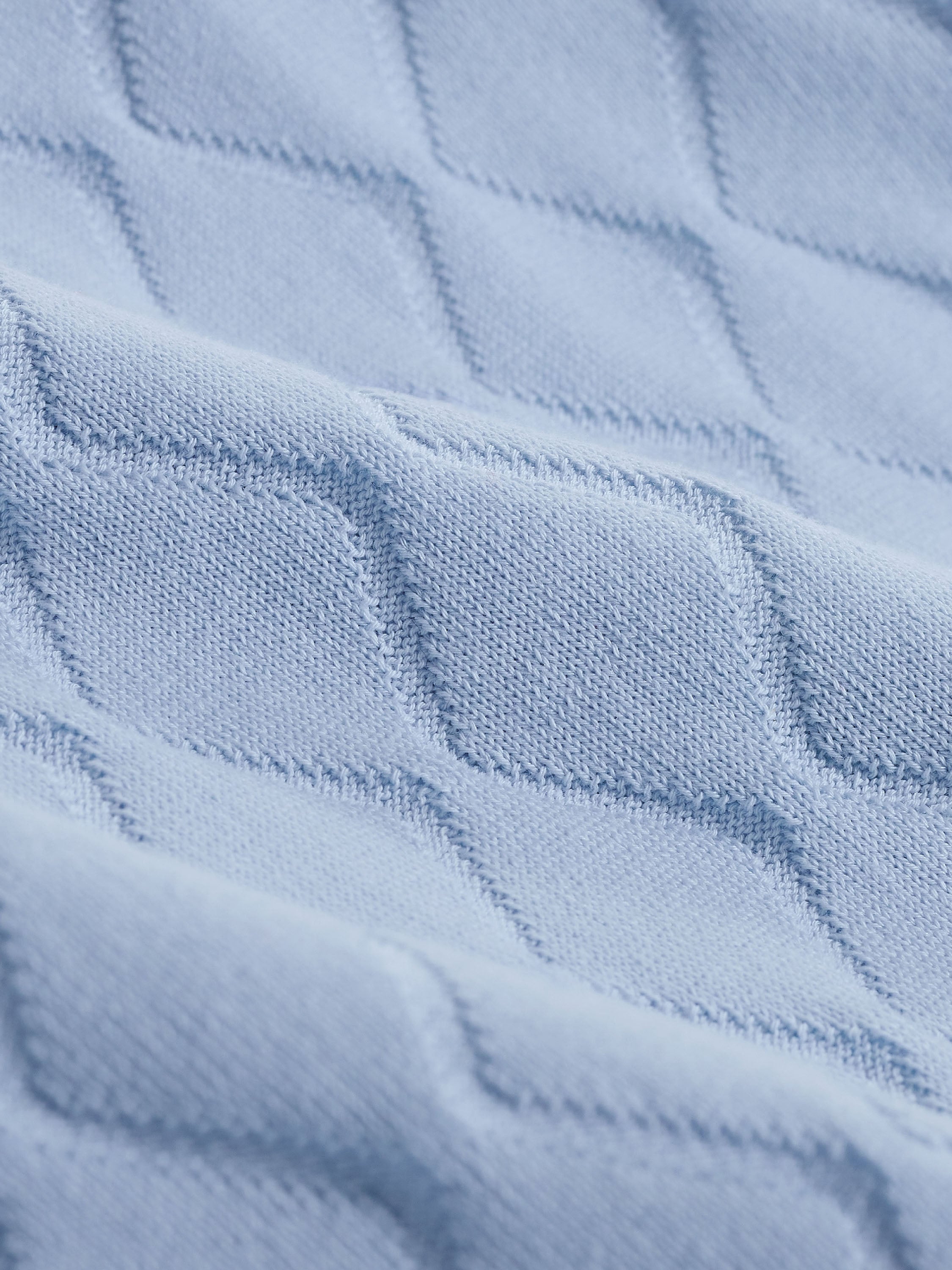 Bugatchi S/S 3 Button Polo Sweater, Ice