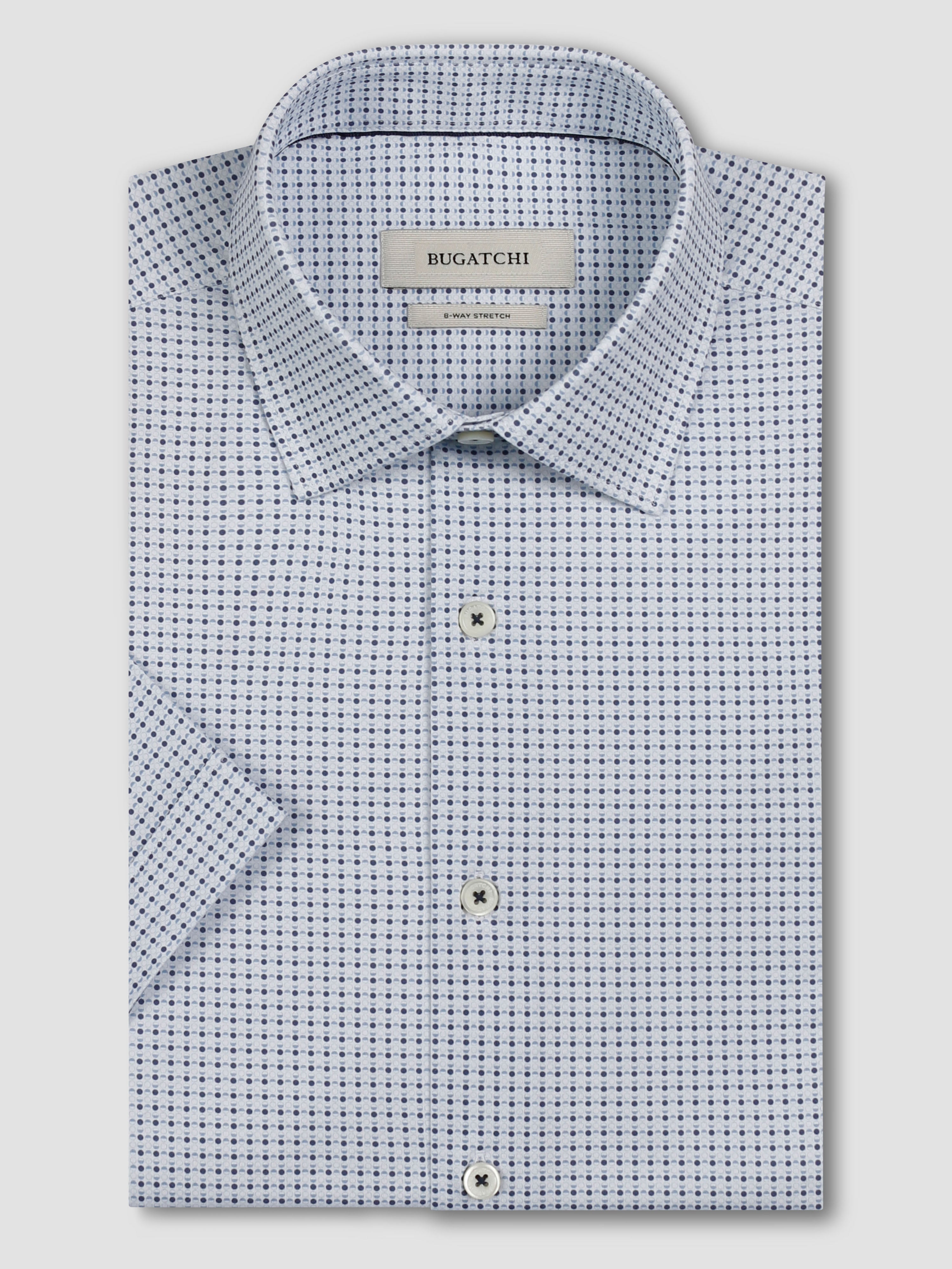 Bugatchi Ooohcotton S/S Shirt, White