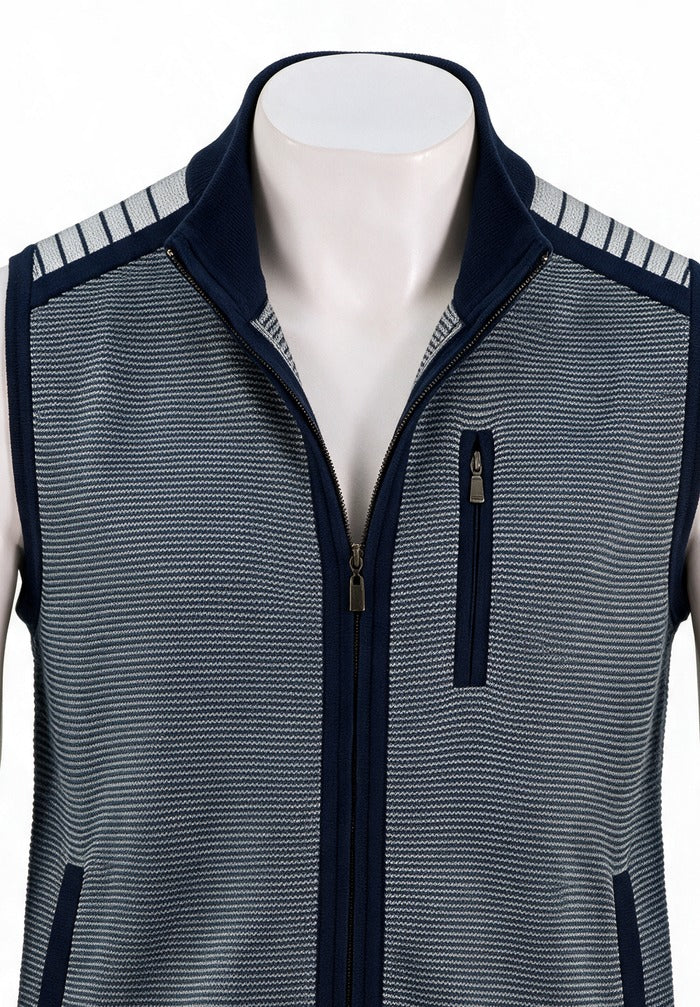 St. Croix Milano Rib Multi-Pocket Vest, Seaport Navy – view 2