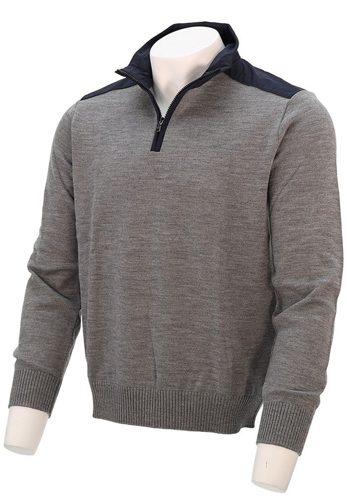 Wool Half Zip Sweater