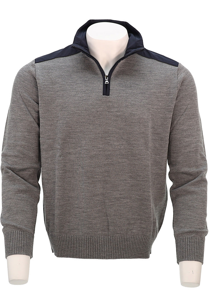 Wool Half Zip Sweater