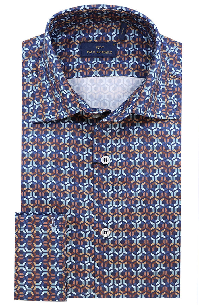 Cotton Twill Printed Shirt