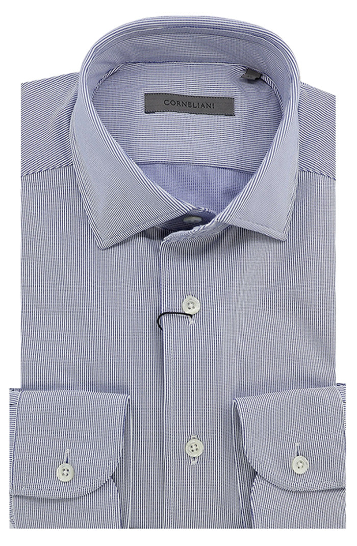 Corneliani Long Sleeve Shirt, Blue