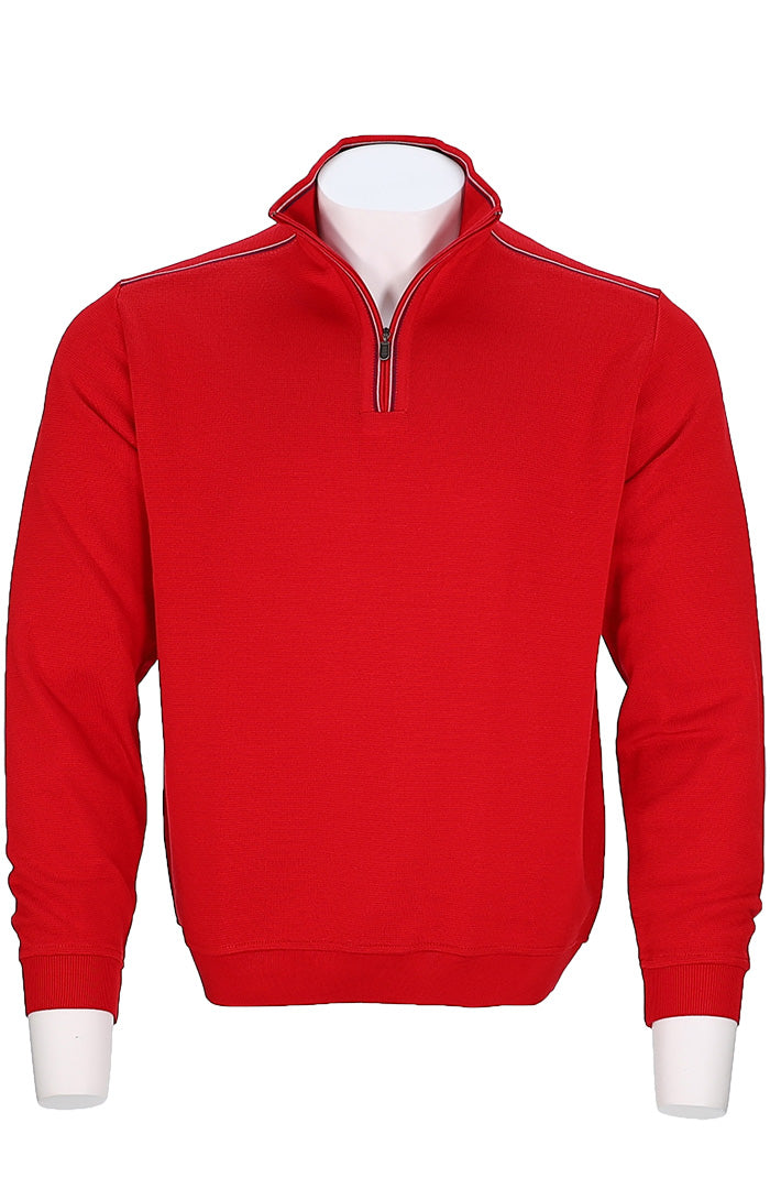 st. croix sweater, zip mock, red, sweater, menswear, st. croix sale