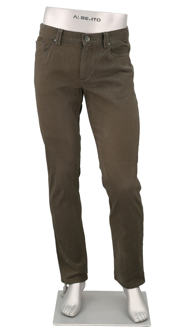 Pipe Diamond Brushed Cotton, Olive