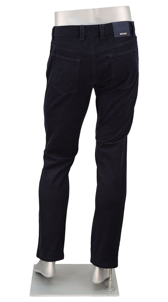Pipe Diamond Brushed Cotton Navy