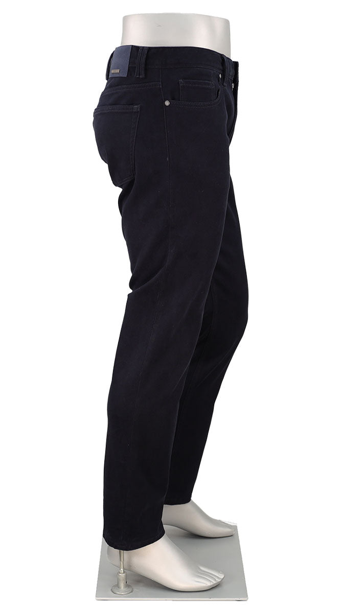 Pipe Diamond Brushed Cotton Navy