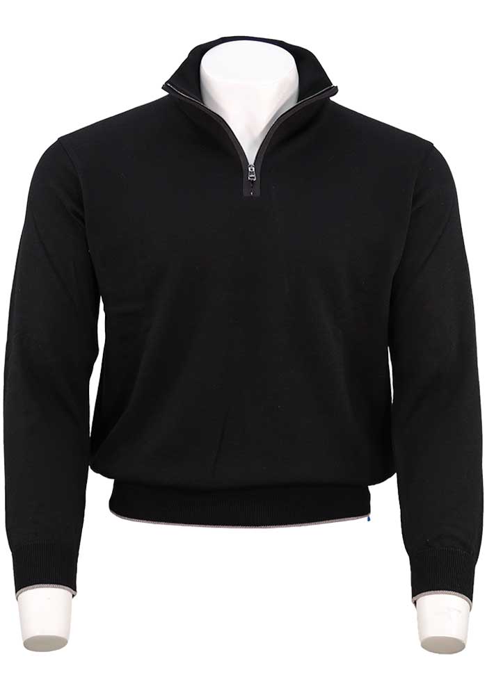 Paul & Shark Xsoft Wool Half-Zip, Black