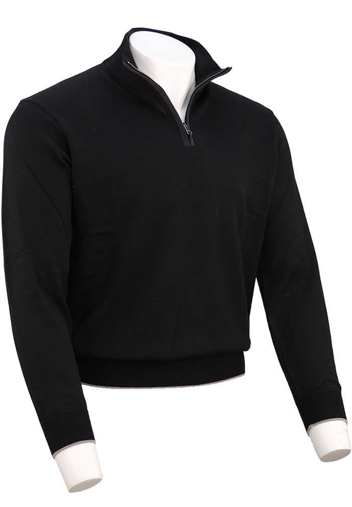 Paul & Shark Xsoft Wool Half-Zip, Black