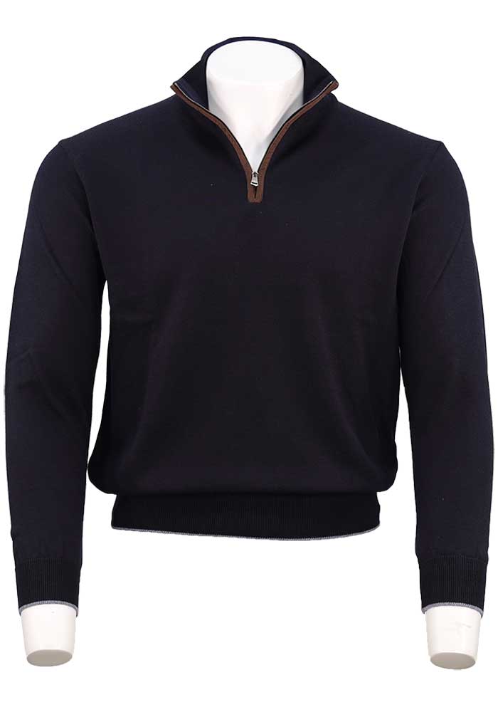 Paul & Shark Xsoft Wool Half-Zip, Blue