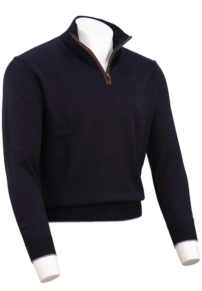 Paul & Shark Xsoft Wool Half-Zip, Blue