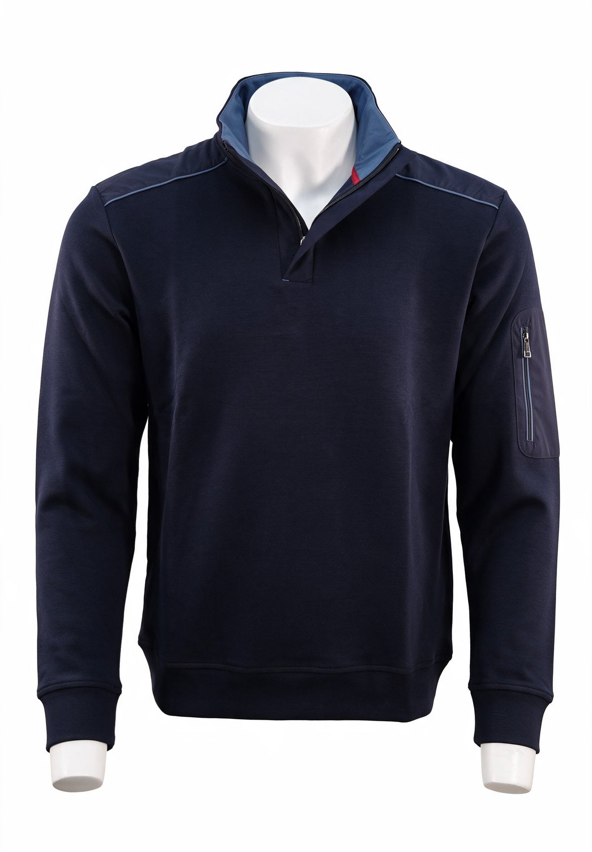 Paul & Shark Xsoft Fleece Half-Zip, Blue | Mondo Uomo Naples FL