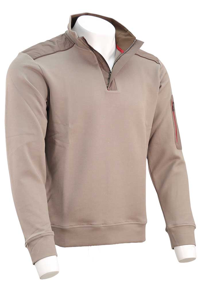 Paul & Shark Xsoft Fleece Half-Zip, Beige